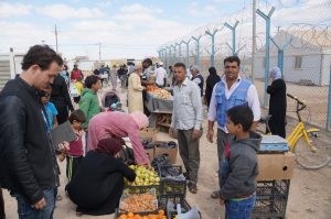 Zaatari fruit and vergetable market